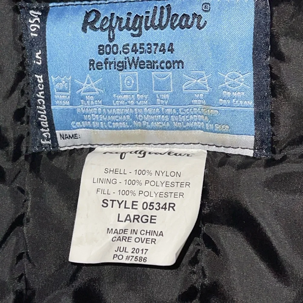 REFRIGIWEAR Puffer Coat Large Pre-owned Xlnt Cond - Picture 3 of 4